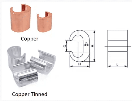 Copper C Type Clamps Connectors